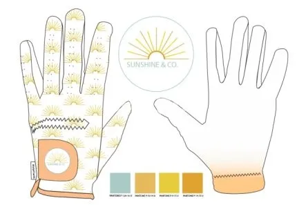 I will design catalog mockups and manufacture golf gloves