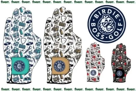 I will design catalog mockups and manufacture golf gloves