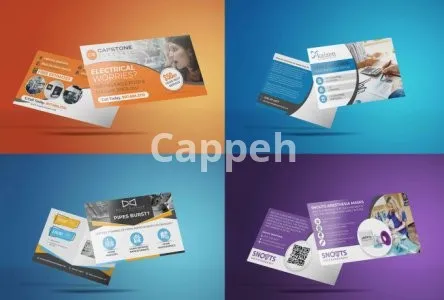 I will design a catchy postcard or direct mail in 24 hours