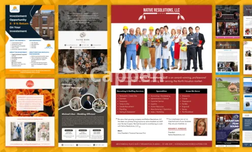 I will design all business, company flyer or brochure using canva templates
