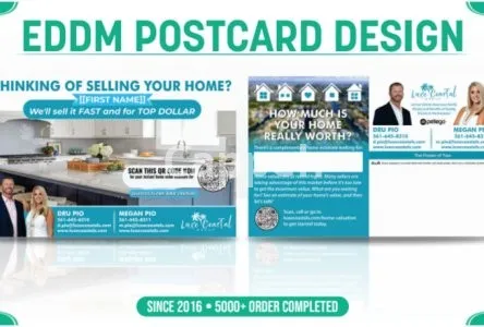 I will nice real estate postcard design