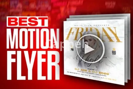 I will create an awesome animation motion flyer poster for event, party or club