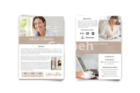 I will design a beautiful influencer media kit, speaker sheet, rate card
