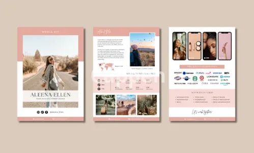 I will design media kit, ugc, rate card for influencer