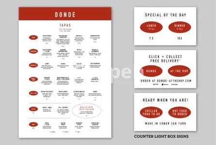 I will design a professional menu for your business