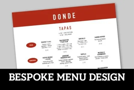 I will design a professional menu for your business