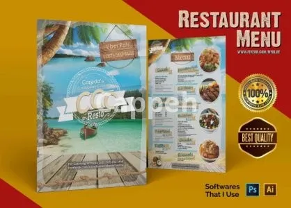I will do editable restaurant menu design digital menus price list