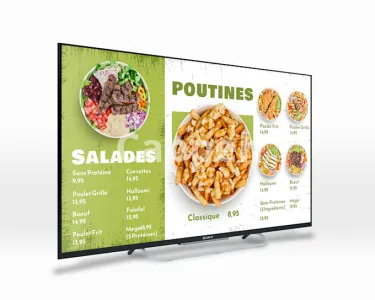 I will create digital menu boards for restaurants and cafés