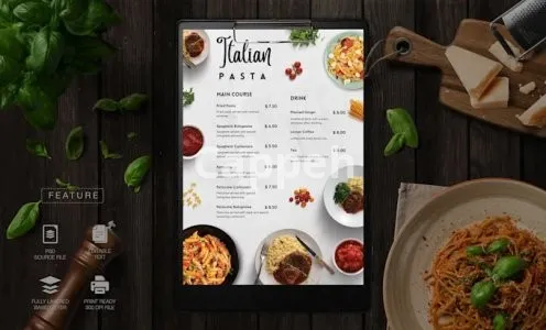 I will do restaurant menu design vistaprint