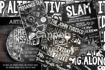 I will design freestyle chalkboard menu posters