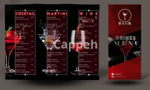 I will do restaurant and bar menu design, cocktails, drinks, food