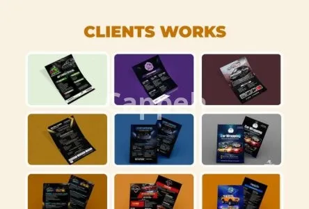 I will do car wash menu, poster, price list, and detailing leaflet design