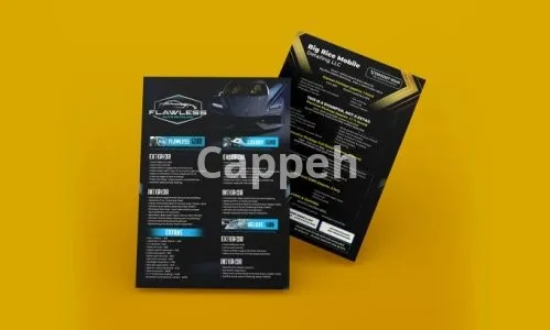 I will do car wash menu, poster, price list, and detailing leaflet design