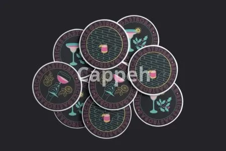 I will draw cool beverage coaster designs