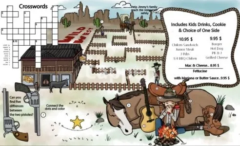 I will design your kids menu