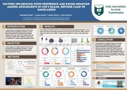 I will design a poster for your upcoming scientific presentation or conference