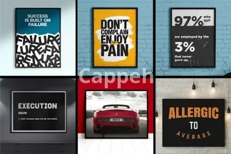 I will design motivational canvas wall art for you