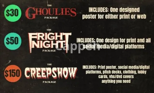 I will create horror movie posters for you