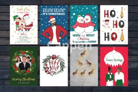 I will do christmas card, greeting card, holiday invitations, or party poster design