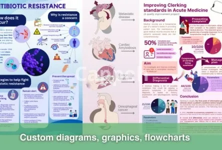I will design medical research, conference posters and presentations