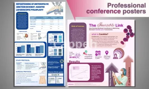 I will design medical research, conference posters and presentations