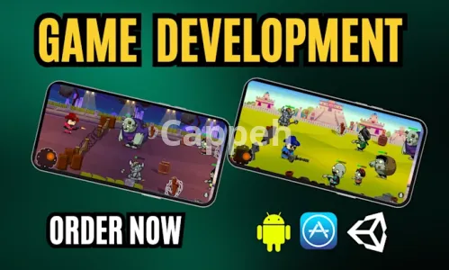 I will be developer for 2d 3d fps unity mobile game development