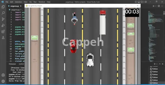 I will create an awesome game in python using pygame