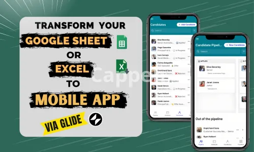 I will visualize your google sheet and excel into a mobile app using glide
