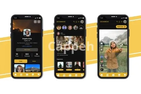 I will develop a social media app like instagram