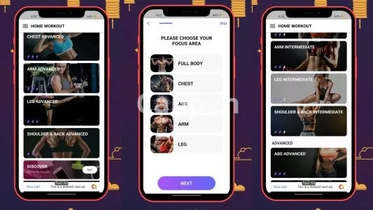 I will develop readymade workout fitness app for male and female