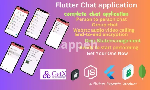 I will do chat application with webrtc calling using flutter