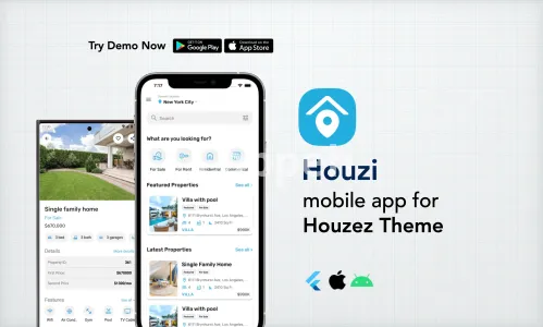 I will make houzez real estate mobile app