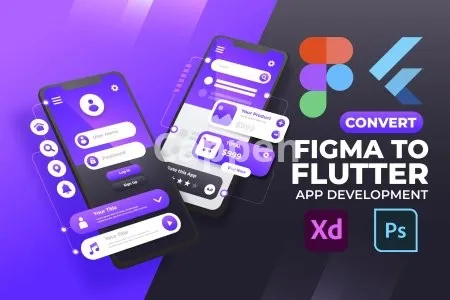 I will design flutter apps, bespoke flutter UI, convert figma to flutter