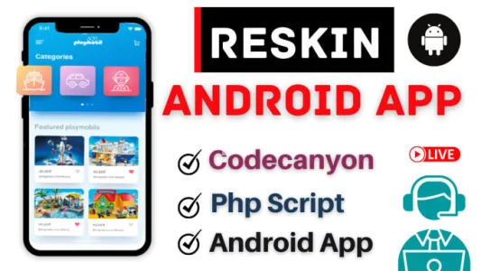 I will reskin, redesign, your codecanyon app in a cheap rate