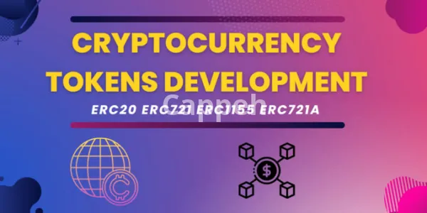 I will develop erc20, erc721, erc1155, other tokens on blockchain