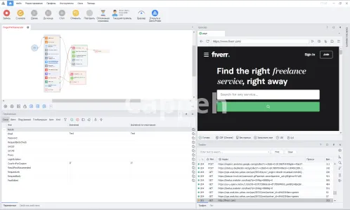 I will write program using zennoposter browser emulation or web requests