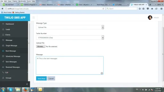 I will setup autoresponder using twilio api