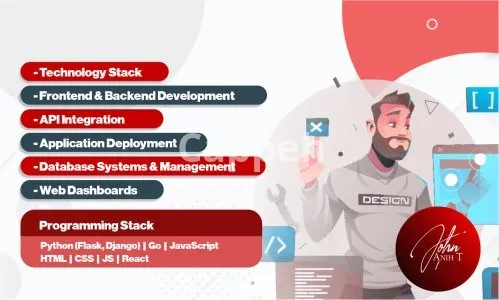 I will develop website application dashboard with python flask or django