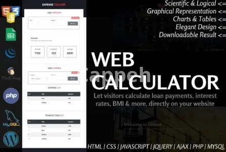 I will create a custom web calculator or convert excel into a web calculator