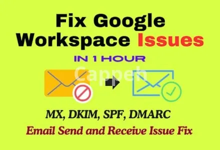 I will fix google workspace email dns or email delivery issues