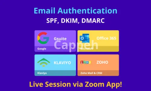 I will do email authentication for gsuite, office365, klaviyo, shopify, zoho