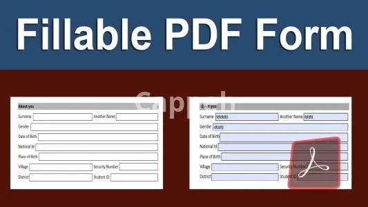 I will create fillable pdf form or create fillable pdf form from excel and word