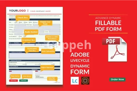 I will create dynamic fillable PDF form using adobe livecycle
