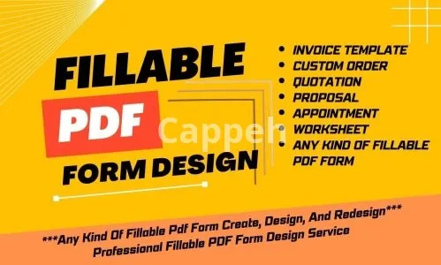 I will create fillable pdf form, excel form, invoice template, order form, checklist