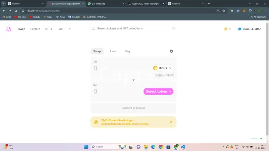 I will create you a swap like uniswap