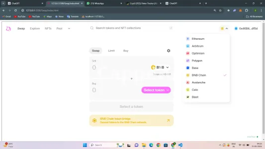I will create you a swap like uniswap