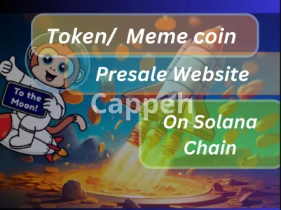 I will create token presale, solana meme coin website dapp, ico launchpad