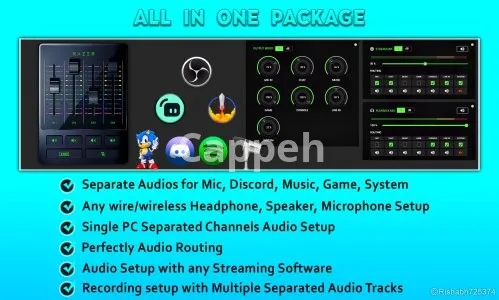 I will setup razer audio mixer for dual PC streaming or recording