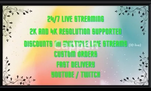 I will setup 24 7 live stream youtube channel lofi,rain,meditation