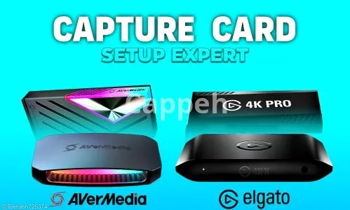I will setup any capture card for dual pc live streaming recording
